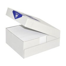 Boîte de 500 enveloppes Clairefontaine 114 x 229 mm 80 g sans fenêtre