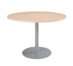Table de réunion ronde piètement colonne métal Excellens