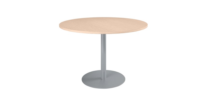 Mesa redonda 120 cm Roble claro  - Pata columna Excellens