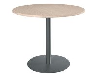 <table>Meeting round table metal column base Excellens</table>