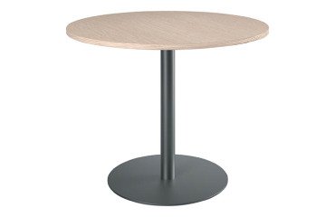 <table>Meeting round table metal column base Excellens</table>