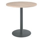Table de réunion ronde piètement colonne métal Excellens