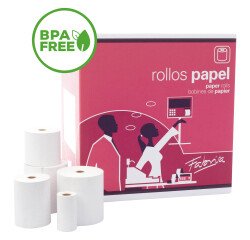 Rollo de papel térmico 57 x Ø 40 x 12 mm x 57m 1 copia sin bisfenol