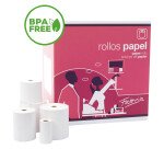 Rollo de papel térmico 80 x 60 x 12 mm 1 copia sin bisfenol