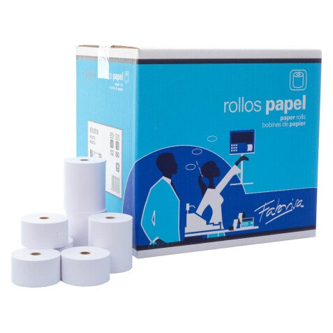 Rollo 2 copias de papel Electra 57 x Ø 65 x 12 mm x 20m 57gr.