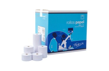 Rollo 2 copias de papel Electra 57 x Ø 65 x 12 mm x 20m 57gr.