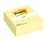 Notes repositionnables jaune ligné Post-it 76 x 76 mm - bloc de 100 feuilles