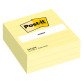Notes repositionnables jaune ligné Post-it 76 x 76 mm - bloc de 100 feuilles