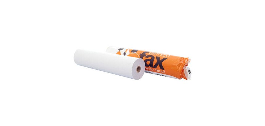 Papel para fax 210 x 12 mm x 30 m.