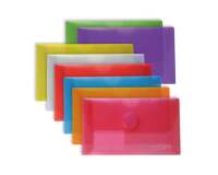 Sobres Polipropileno Cierre textil adhesivo A6 color Cristal - Paquete de 5