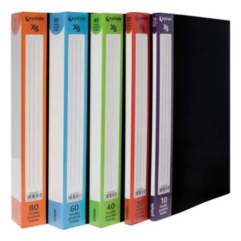 Protegedocumentos XS 80 Fundas A4 Negro