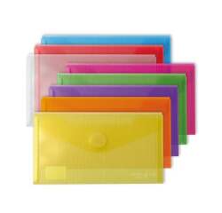 Sobres de Polipropileno cristal Cierre textil adhesivo A5 - Paquete de 10