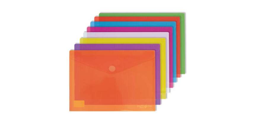 Sobres Polipropileno Cierre textil adhesivo A3 - Paquete de 5