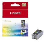 Cartouche Canon CLI-36 3 couleurs pour imprimante jet d'encre