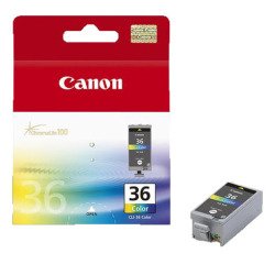 Cartouche Canon CLI-36 4 couleurs pour imprimante jet d'encre