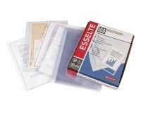 Fundas multitaladro de polipropileno rugoso Folio 40 micras Esselte Caja de 100