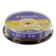 Spindle 10 DVD+RW Verbatim 4x