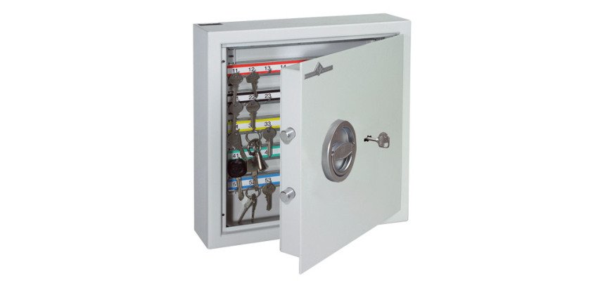 Armoire haute sécurité 10 clés Hartmann fermeture à clé gris clair