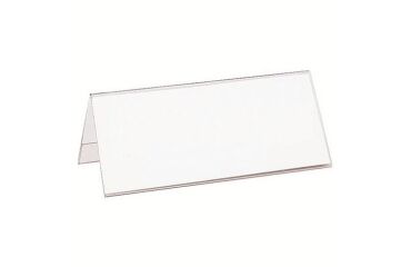 Portanombres de sobremesa plástico 61 x 210 mm - Paquete de 10 
