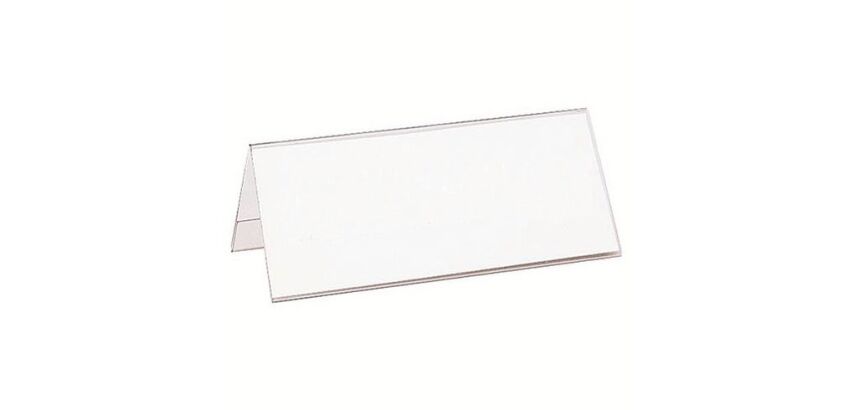 Chevalet porte-nom Durable plastique 61 x 210 mm - Boîte de 10