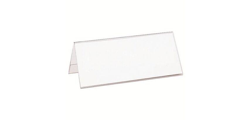 Sachet 10 chevalets porte-nom personnalisable - 210 x 61 mm