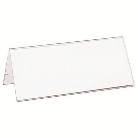 Portanombres de sobremesa plástico 61 x 210 mm - Paquete de 10