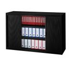 Armoire basse à rideaux démontables Largeurs spécifiques 100 x 160 cm unicolore