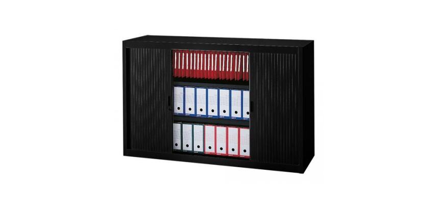 Armoire basse à rideaux démontables Largeurs spécifiques 100 x 160 cm unicolore