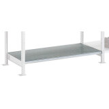 Set of 2 extra shelves for galvanized rack depth 40 cm