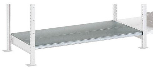 Lot 2 tablettes pour rayonnage acier galvanisé profondeur 40 cm