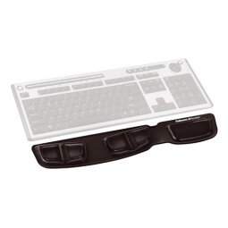 Reposamuñecas para teclado antibacteriano Fellowes negro