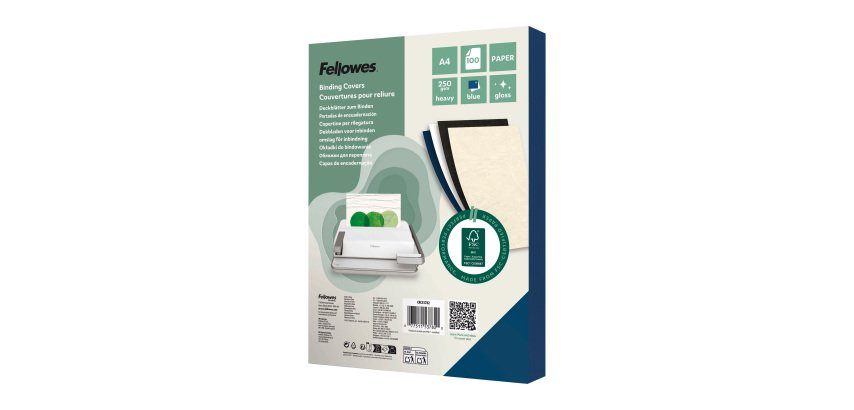 Couverture de reliure carton 250 g Fellowes couleur - Paquet de 100