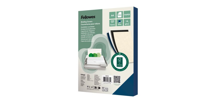 Couverture de reliure carton 250 g Fellowes couleur - Paquet de 100