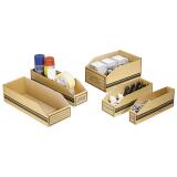 Cardboard storage boxes 300x100x110mm (3,3 liters)