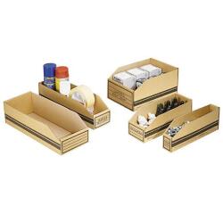 Cardboard storage boxes 400x100x110mm (4,4 liters)