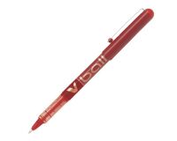Stylo roller Pilot V-Ball à capuchon pointe 1 mm - écriture large rouge