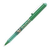 Stylo roller Pilot V-Ball à capuchon pointe 1 mm - écriture large vert