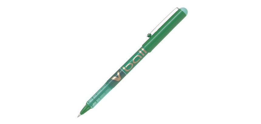 Stylo roller Pilot V-Ball à capuchon pointe 1 mm - écriture large