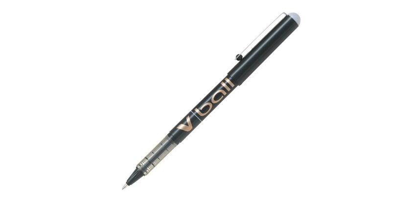 Stylo roller Pilot V-Ball à capuchon pointe 1 mm - écriture large