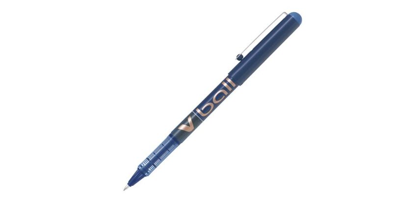 Stylo roller Pilot V-Ball à capuchon pointe 1 mm - écriture large
