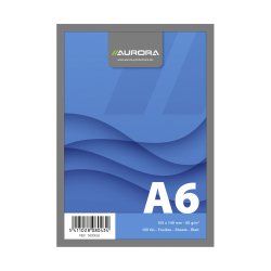 Notepad Aurora A6 105 x 148 mm plain 100 sheets