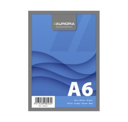 Notepad Aurora A6 105 x 148 mm plain 100 sheets