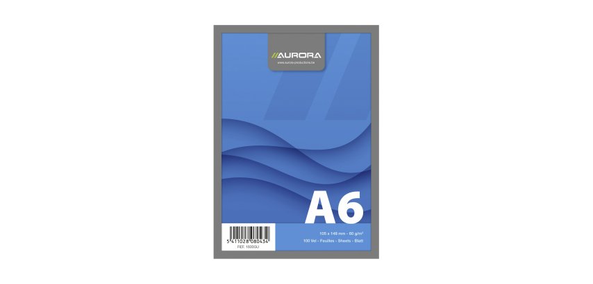 Notepad Aurora A6 105 x 148 mm - plain - 100 sheets
