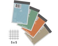 Notepad Aurora A7 75 x 105 mm 5 x 5 100 sheets