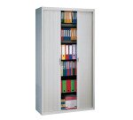 Armario de oficina metálico desmontable Clásico con puertas de persianas