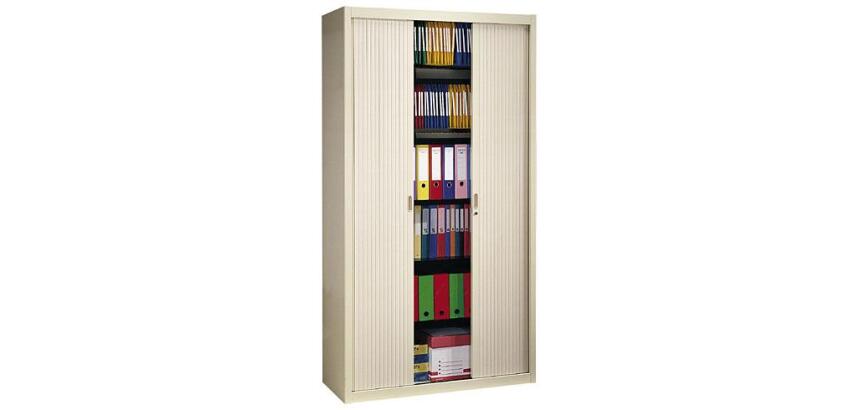 Armoire haute à rideaux monoblocs Eco-conçues 198 x 120 cm
