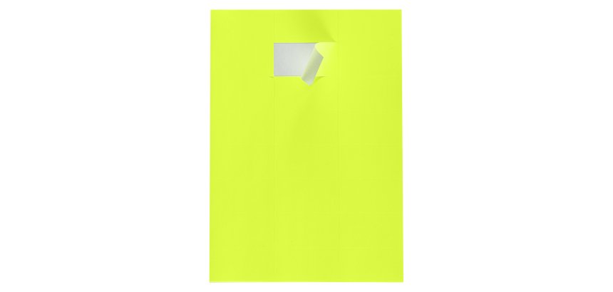 Etiquettes fluo 70 x 37 mm - Boîte de 2400