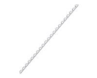 Baguette reliure 21 anneaux 6 mm blanche - Boîte de 100