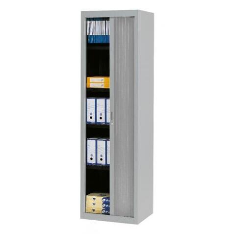 Armoire haute à rideaux démontables Largeurs spécifiques 200 x 60 cm unicolore