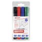 Edding 660, set of 4 whiteboard markers, cone tip, assorted colours